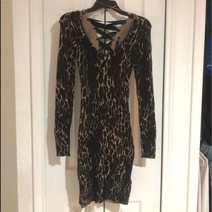 Guess Leopard Print Dress NWT